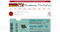 Desktop Screenshot of macedonianfilmfestival.com