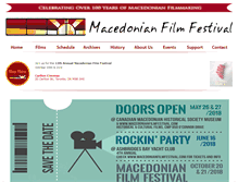Tablet Screenshot of macedonianfilmfestival.com